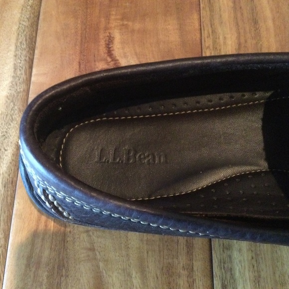 ✔️LL Bean Leather Driving Loafers Mens Size 10 - Picture 4 of 8